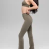 High-Waist Bootcut Legging Airbrush - Cacao claro