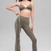 High-Waist Bootcut Legging Airbrush - Cacao claro