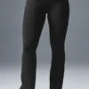 High-Waist Bootcut Leggings Airbrush - Negro