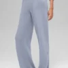 High-Waist Cashmere Wool Pantalón con corte ancho New Class - Winter Frost