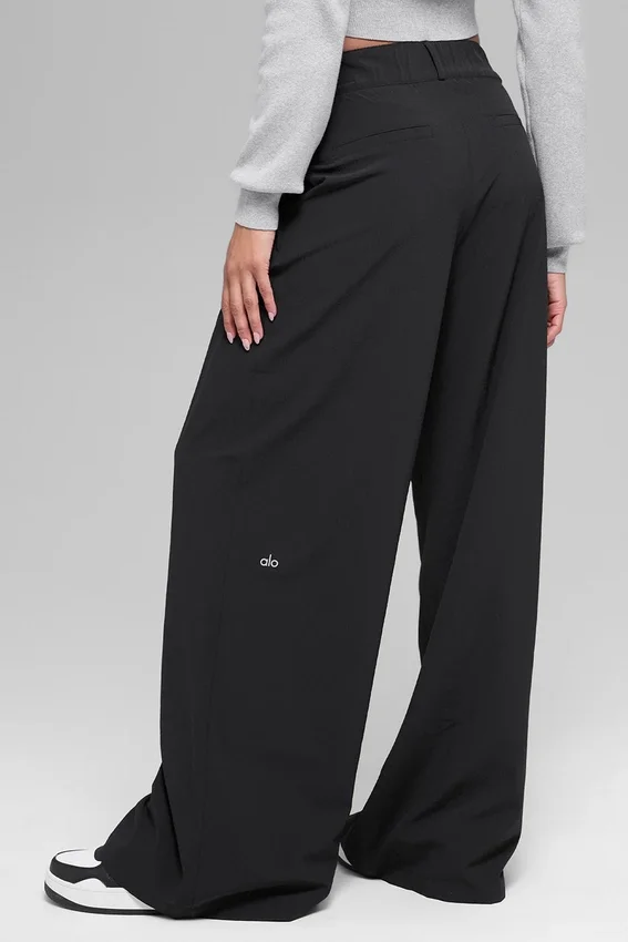 High-Waist Dreamscape Trouser (long) - Black