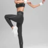 High-Waist Haven Leggings de Airlift - Antracita/Blanco