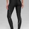 High-Waist Haven Leggings de Airlift - Negro/Blanco