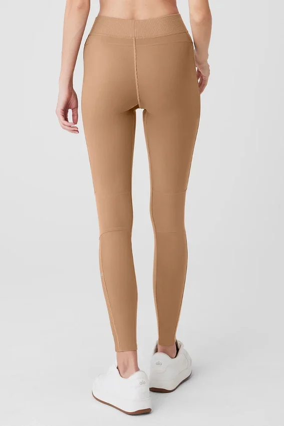 High-Waist Head Start Leggings de Alosoft - Toasted Almond
