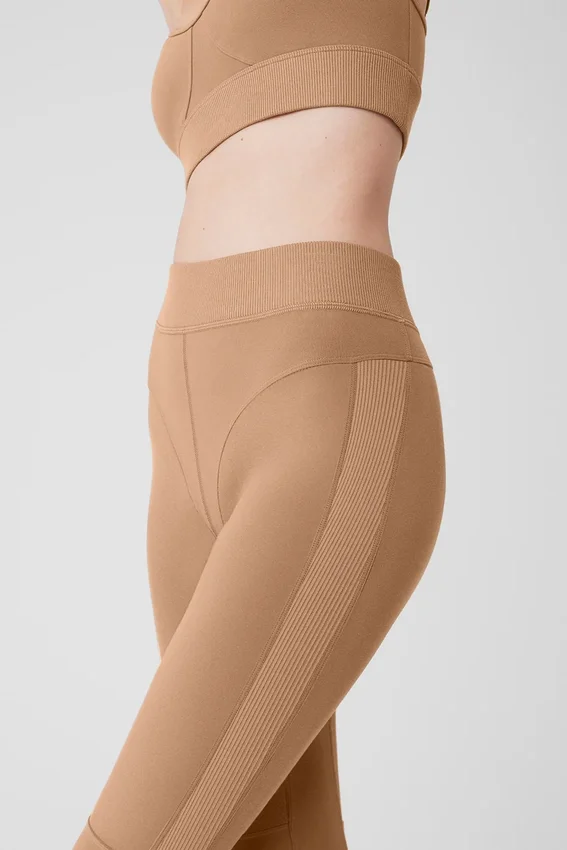 High-Waist Head Start Leggings de Alosoft - Toasted Almond