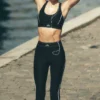 High-Waist High-Waist Leggings Suit Up de Airlift - Negro/Blanco