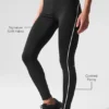High-Waist High-Waist Leggings Suit Up de Airlift - Negro/Blanco