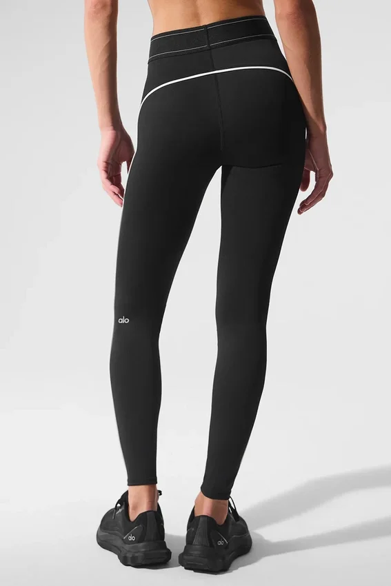 High-Waist High-Waist Leggings Suit Up de Airlift - Negro/Blanco
