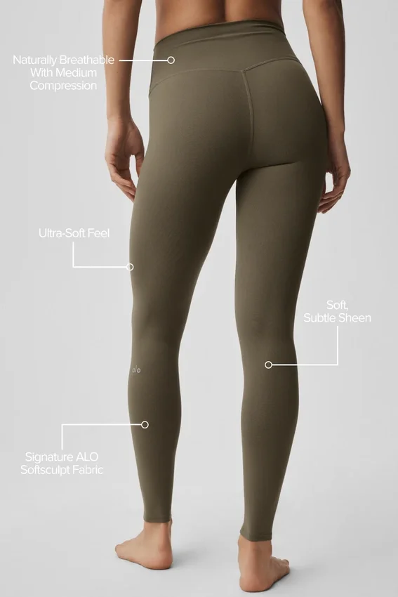 High-Waist Leggings Alo Softsculpt - Olive Tree