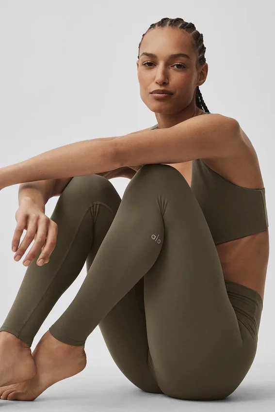 High-Waist Leggings Alo Softsculpt - Olive Tree