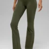 High-Waist Leggings de corte acampanado Alo Softsculpt – Verde oliva