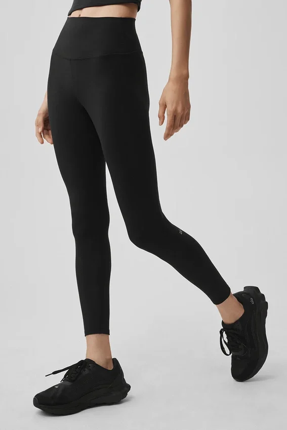 High-Waist Leggings de largo 7/8 Alo Softsculpt - Negro