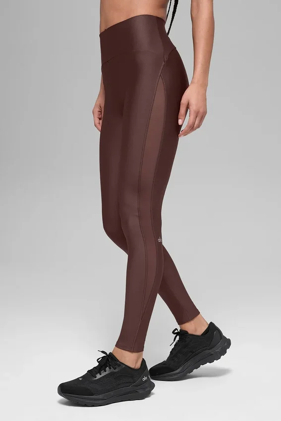 High-Waist Mesh Infatuation Leggings de Airlift - Brownstone