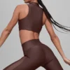 High-Waist Mesh Infatuation Leggings de Airlift - Brownstone