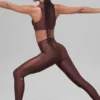 High-Waist Mesh Infatuation Leggings de Airlift - Brownstone
