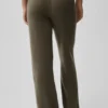High-Waist New Class Wide Leg Pant en lana y cachemira - Olive Tree