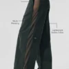 High-Waist Origin Wide Leg Track Pant - Verde carbón