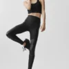 High-Waist Supermoto Airlift Winter Warm Leggings - Negro