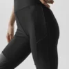 High-Waist Supermoto Airlift Winter Warm Leggings - Negro
