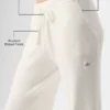 High-Waist Wide Leg Pant «Snuggle up Jersé» — Marfil