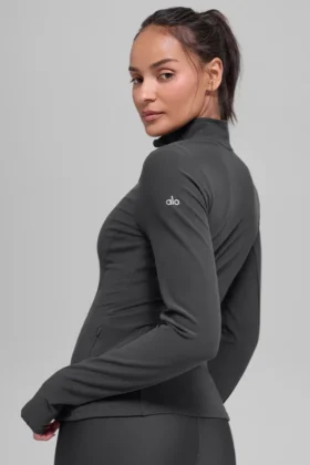 Jersé Alosoft Rapid con media cremallera – Antracita