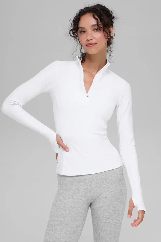 Jersé Alosoft Rapid con media cremallera - Blanco