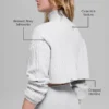 Jersey de cuello alto corto de punto trenzado Winter Bliss de manga larga - Athletic Heat