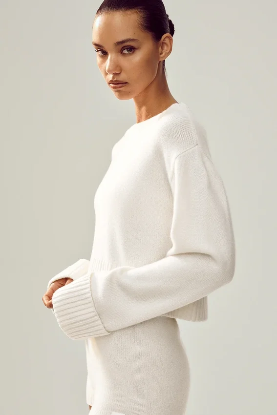 Jerséu Cashmere Embrace - Marfil