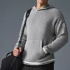 Jerséu con capucha de punto «Sports Club» - Gris jaspeado deportivo