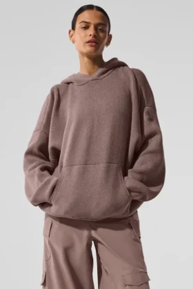 Jerséu con capucha Scholar - Gris jaspeado seta