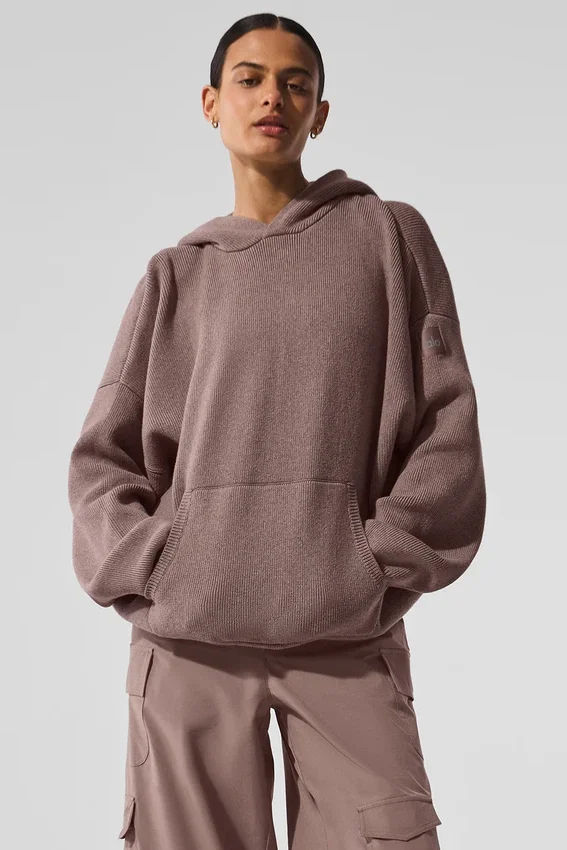 Jerséu con capucha Scholar - Gris jaspeado seta