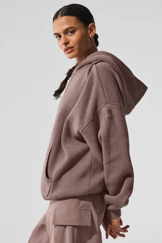 Jerséu con capucha Scholar - Gris jaspeado seta