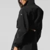 Jerséu corto Alumni con cremallera de 1/4 - Negro