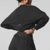 Jerséu corto de cuello redondo Sway - Negro