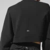 Jerséu corto de cuello redondo Sway - Negro
