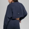 Jerséu corto Sway de cuello redondo - Azul marino