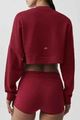 Jerséu corto Sway de cuello redondo – Rojo «Summer Romance»