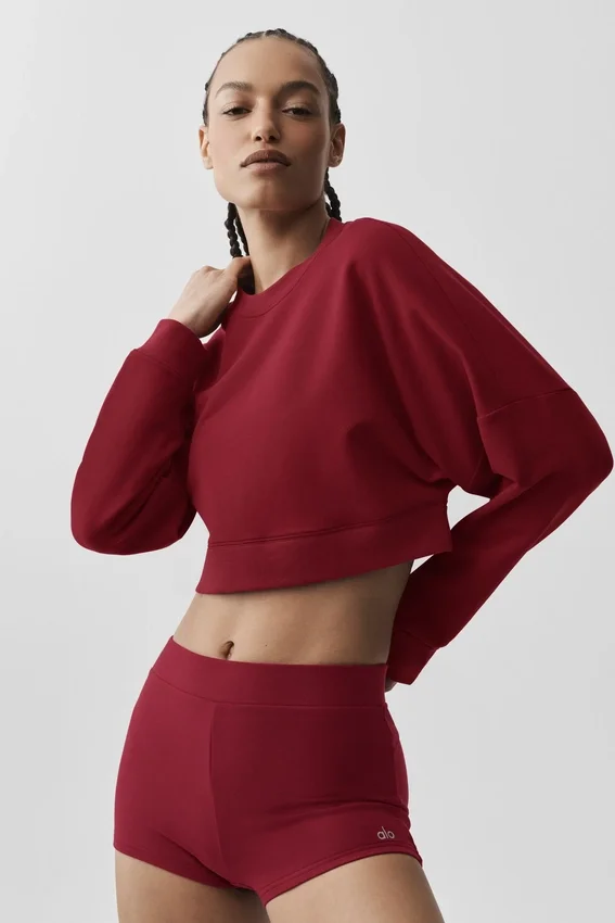 Jerséu corto Sway de cuello redondo - Rojo «Summer Romance»