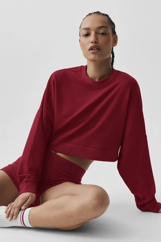 Jerséu corto Sway de cuello redondo - Rojo «Summer Romance»