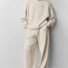 Pantalones de chándal Accolade de pierna recta - Avena jaspeada