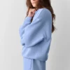 Jerséu de cuello redondo Accolade - Azul Provenza claro