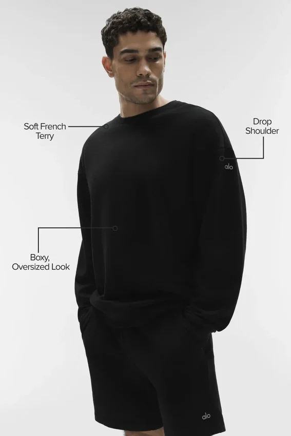 Jerséu de cuello redondo Chill — Negro