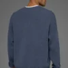 Jerséu de cuello redondo con tejido acanalado Domain - Bluestone