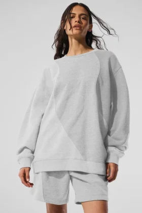 Jerséu de cuello redondo Make Waves - Gris atlético jaspeado tonal