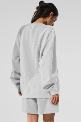 Jerséu de cuello redondo Make Waves – Gris atlético jaspeado tonal
