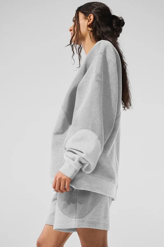 Jerséu de cuello redondo Make Waves - Gris atlético jaspeado tonal