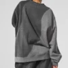 Jerséu de cuello redondo Make Waves - Gris jaspeado oscuro tonal