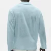 Jerséu de manga larga de jersey de lino «Coastal» - Azul mar