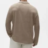 Jerséu de manga larga de jersey de lino estilo costero - Gravel