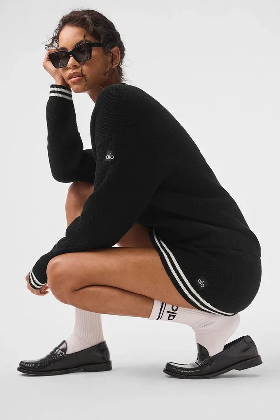 Jerséu de punto Tennis Club - Negro/Marfil